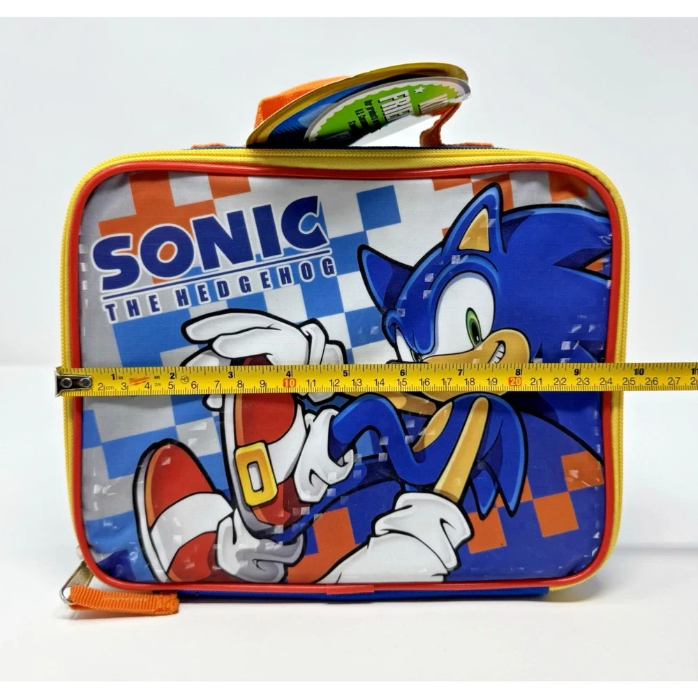 NWT Sonic The Hedgehog Rectangle Lunch Bag 9.5x8x3